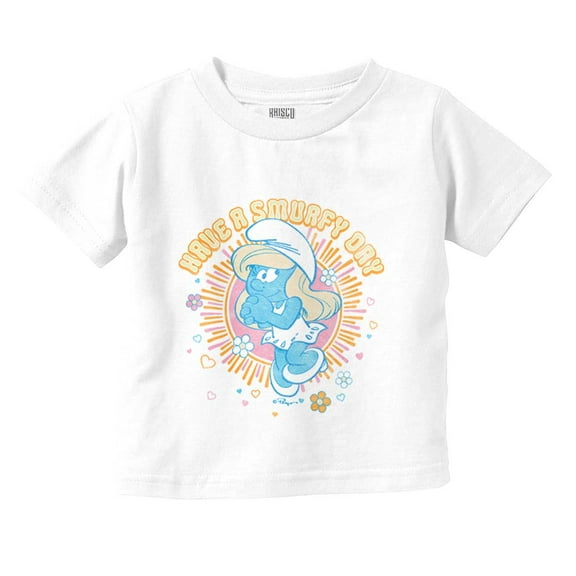 Have A Smurfy Day Smurfette Cartoon Youth T Shirt Tee Girls Infant Toddler Brisco Brands 3T