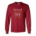 thumbnail image 1 of Have A Sparkling New Year Happy New Year Festive Unisex Adult Long Sleeve T-shirt-Cardinal Red-xxl, 1 of 4