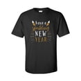 thumbnail image 1 of Have A Sparkling New Year Happy New Year Festive Unisex Adult Short Sleeve T-shirt-Black-xl, 1 of 4