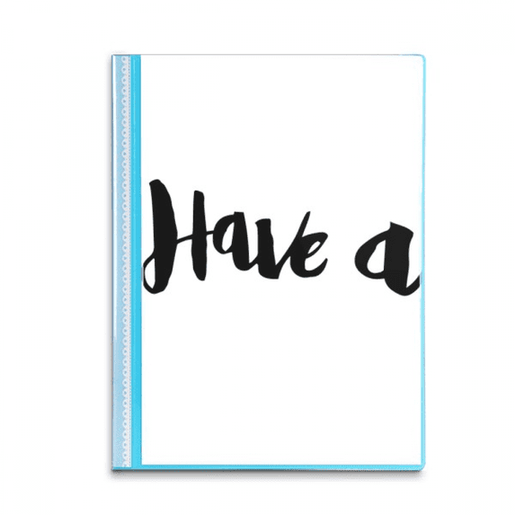 Have A Stylish Quote Handwrite Book Sheet Protectors Portfolio Binder Folder