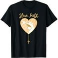 thumbnail image 1 of Have Faith Our Lady of Guadalupe Saint Virgin Mary T-Shirt Black Small, 1 of 4