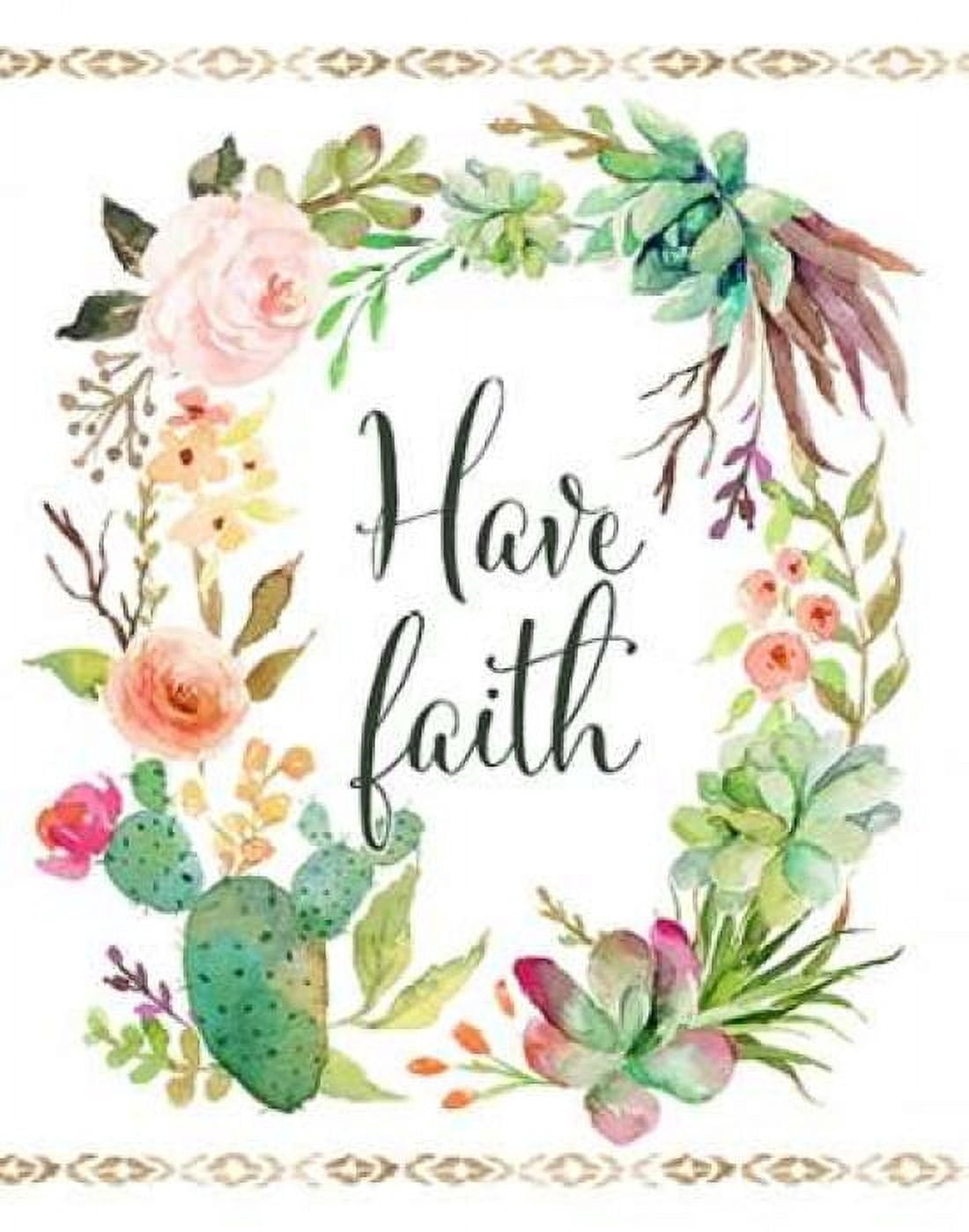 Have Faith Wreath Canvas Art - Tara Moss (22 x 28)