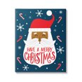 thumbnail image 1 of Have Merry Christmas Patterned Santa Holiday Graphic Art Gallery Wrapped Canvas Print Wall Art, 1 of 7