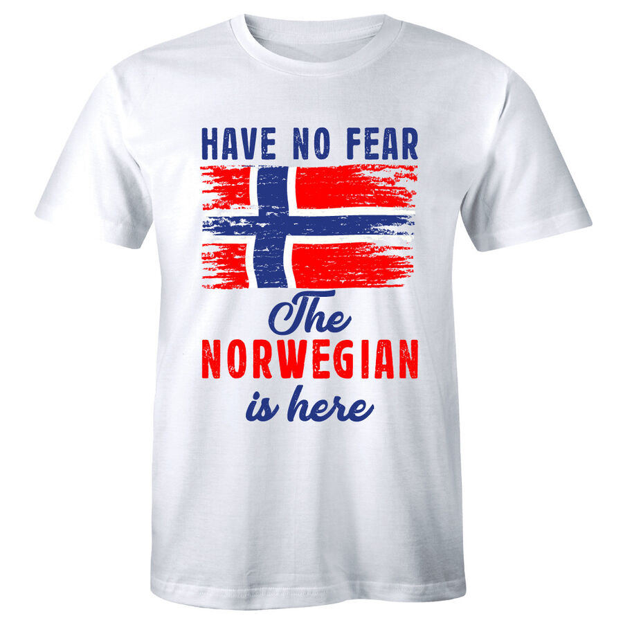 Have No Fear The Norwegian Is Here Short Sleeve T-Shirt for Men Gift ...