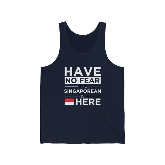 Have No Fear The Singaporean is here Singapore Pride Unisex Tank Top XS-2XL
