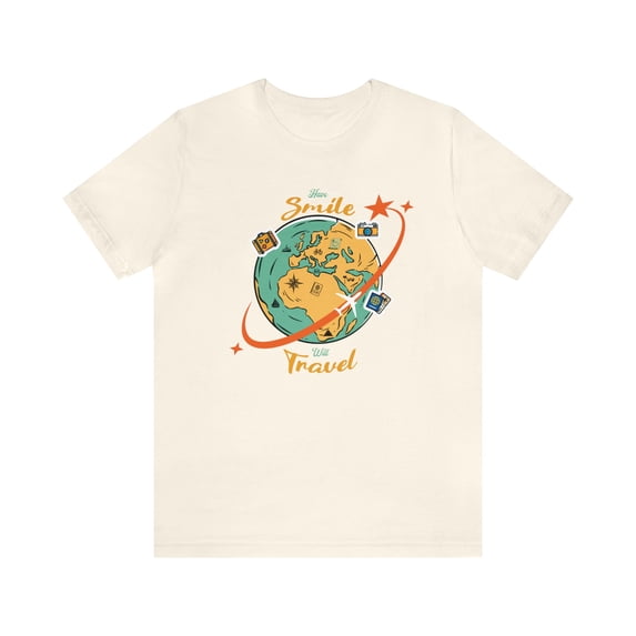 Have Smile Will Travel Tee, Adventure Fashion T-shirt, Travel Vibes Tee
