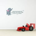 thumbnail image 1 of Have Wings Cute Elephant Life Quote Cartoon Quotes Decors Wall Sticker Art Design Decal for Girls Boys Kids Room Bedroom Nursery Kindergarten Home Decor Stickers Wall Art Vinyl Decoration (15x30 inch), 1 of 2