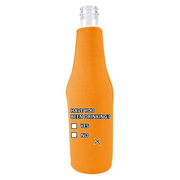 Have You Been Drinking Beer Bottle Coolie (Orange)