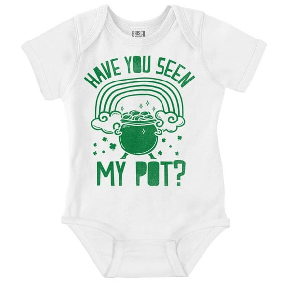 Have You Seen My Pot Holiday Humor Romper Boys or Girls Infant Baby Brisco Brands 18M