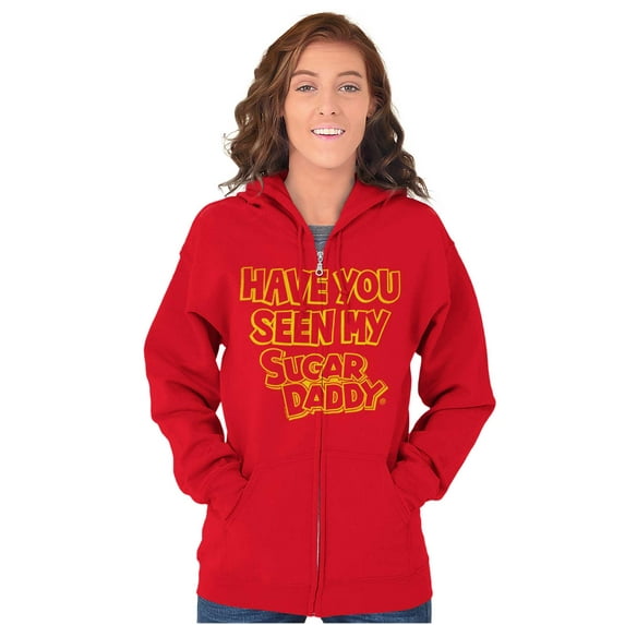 Have You Seen Sugar Daddy Funny Logo Zip Hoodie Sweatshirt Women Brisco Brands M