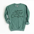 thumbnail image 1 of Have Yourself A Merry Little Christmas Berries Sweatshirt Color: Heather Green Size: LARGE, 1 of 4