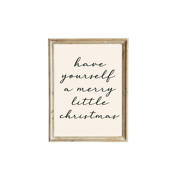 Have Yourself A Merry Little Poster | Minimalistwall Art |, Unframed Poster Size 8x12