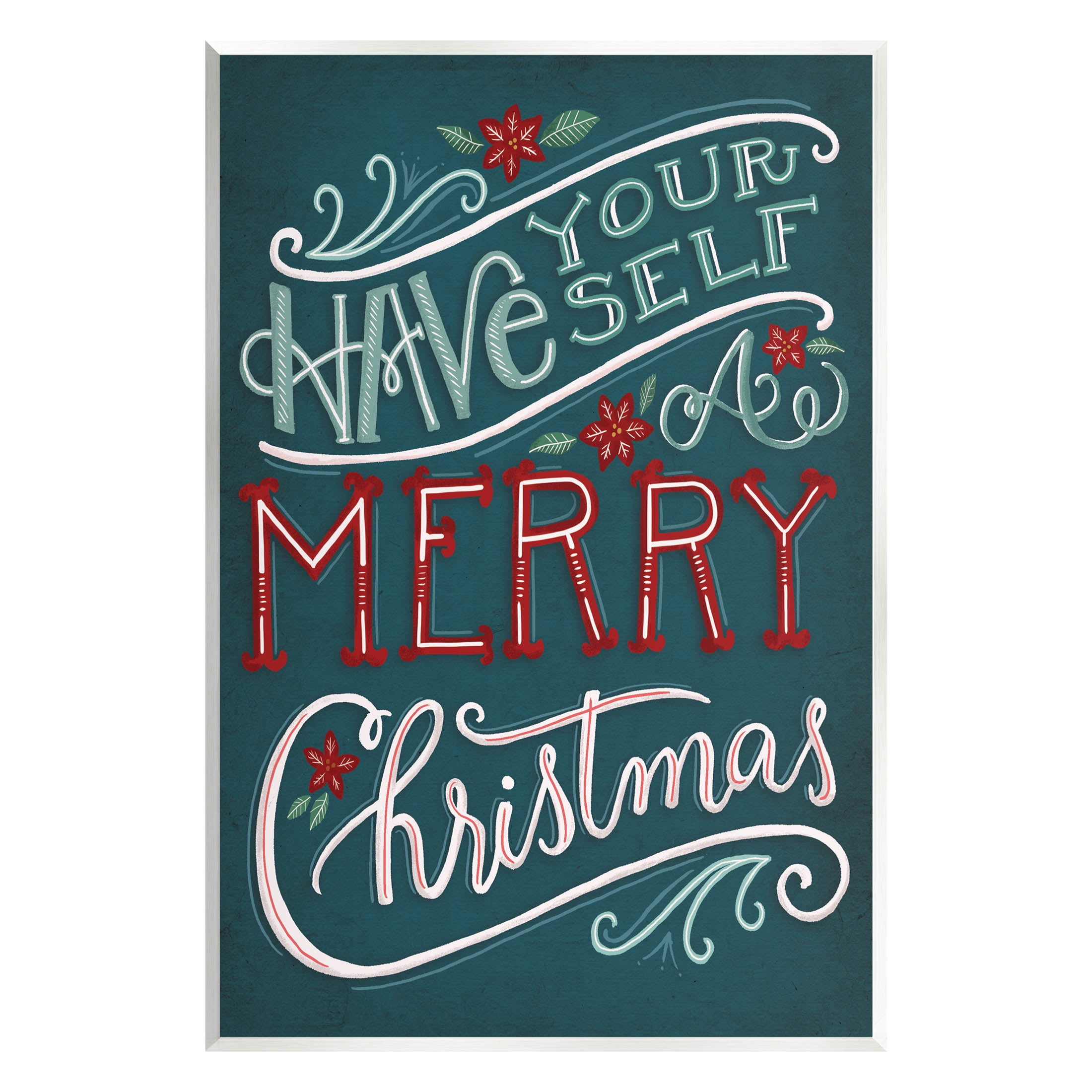 Have Yourself Merry Christmas Phrase Holiday Graphic Art Unframed Art Print Wall Art