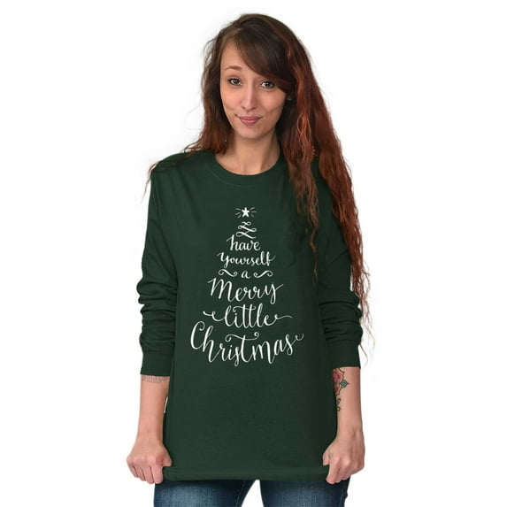 Have Yourself Merry Little Christmas Women's Long Sleeve T Shirt Brisco Brands S