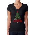 thumbnail image 1 of Have Yourself a Merry Little Christmas - Women's Word Art V-Neck T-Shirt, 1 of 2