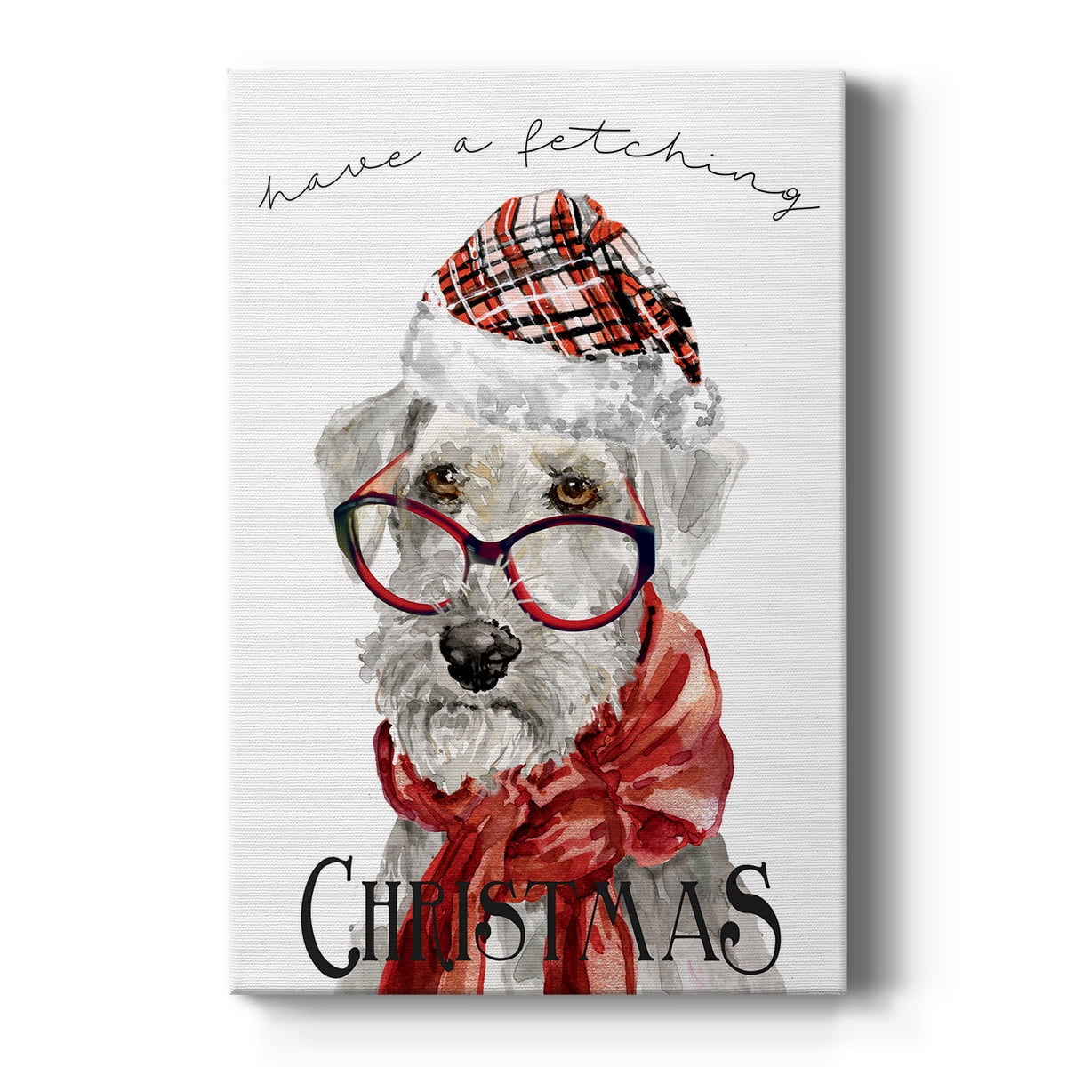 Have a Fetching Christmas Premium Gallery Wrapped Canvas - Ready to Hang