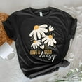 thumbnail image 1 of Have a Good Daisy T-Shirt, Black Floral Tee with Positive Retro Vibes, 1 of 6