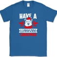 thumbnail image 1 of Have a Llamazing Christmas T-Shirt Funny Holiday Xmas Gift Tee - Royal Blue, 2XL, 1 of 1