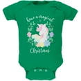 thumbnail image 1 of Have a Magical Christmas Unicorn Soft Baby One Piece Kelly Green 3-6 M, 1 of 1