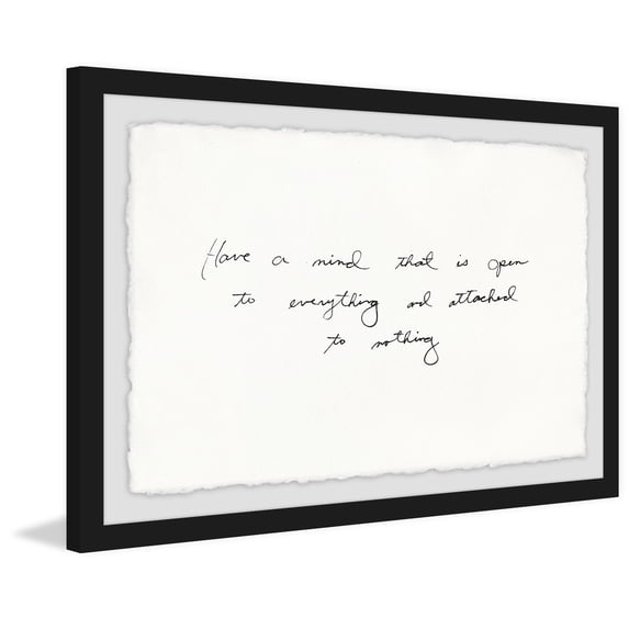 Have a Mind That Is Open Framed Painting Print