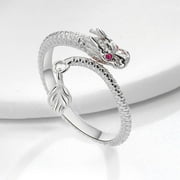 Have one to sell? Sell it yourself Dragon's Tail Qiankun Lucky Ring Adjustable Wrap Dragon Rings Dragon Tail