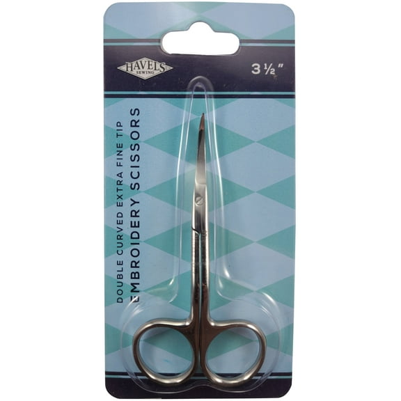 Havel's Double-Curved Embroidery Scissors 3.5"-Extra Fine Tip