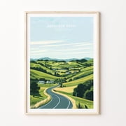 Havelock North New Zealand Minimalist Travel Poster, Travel Inspired Home And Office Decor
