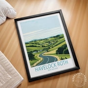 Havelock North New Zealand Travel Poster, Travel Inspired Home, Office And Gallery Wall Decor