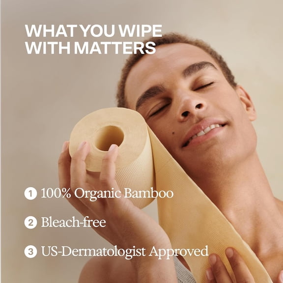 Haven Bamboo Toilet Paper (Pack of 24) Bulk Rolls -  Organic Tissue - 3-Ply Septic Safe, Unbleached, Non-Toxic, BPA-Free Plant Paper - Dermatologist Approved, Hypoallergenic - Silky Soft Lint-Free