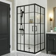 Haven Frameless Shower Door 38" x 72",Corner Shower Enclosure,6mm Clear