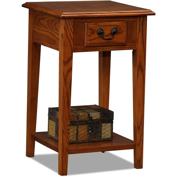 Haven Ridge Square End Table, 15", Medium Oak | Freestanding, Traditional, Wood, Furniture, 9041-MED