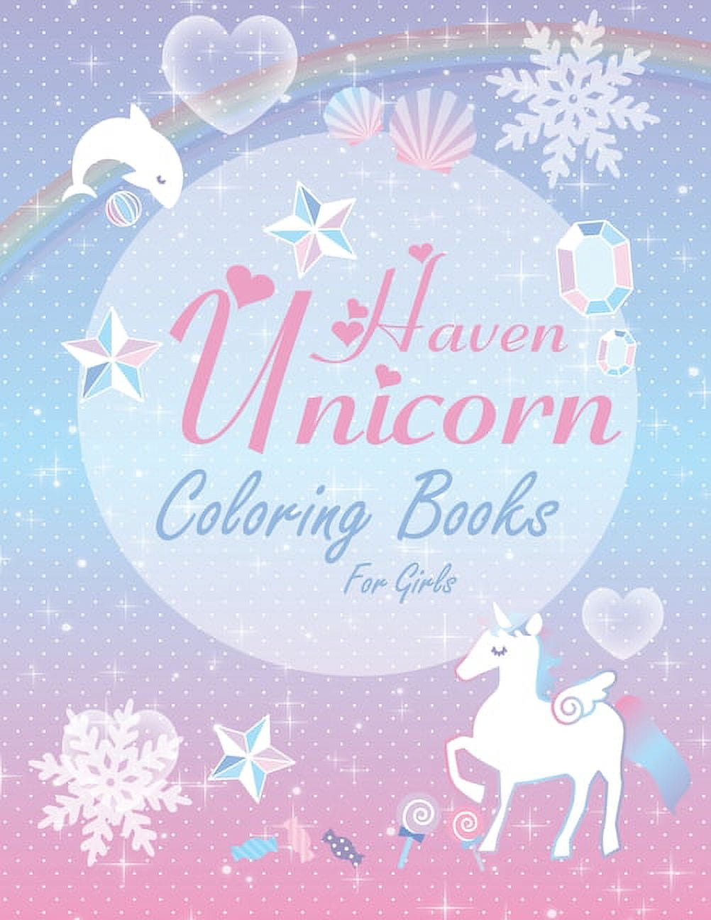 Haven Unicorn Coloring Books for Girls: Children's Coloring Book Full ...
