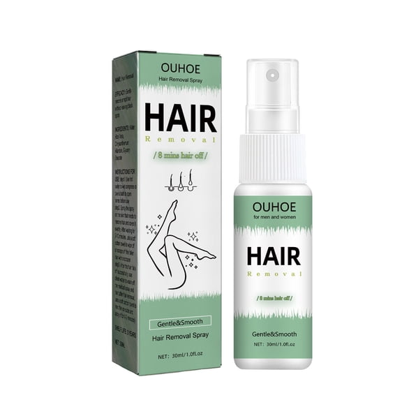 HavenCo 30ml Hair Removal Spray, 8 Minutes Hair Removal Spray Natural Body Hair Remover, Gently Inhibits Hair Growth For Arm, Legs, Armpits, Armpits