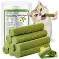 thumbnail image 1 of HavenJanny 50g Cat Grass Teething Stick, Freezed Drying Cat Grass Sticks Snacks for Cats, Edible Cat Treats for Teeth Cleaning and Hairball Removal, 1 of 10