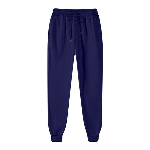 Huoegna Women's Sweatpants Lightweight Elastic Waist Drawstring Lounge Pants Loose Cuffed Workout Joggers