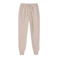 thumbnail image 1 of Huoegna Women's Sweatpants Lightweight Elastic Waist Drawstring Lounge Pants Loose Cuffed Workout Joggers, 1 of 6
