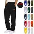 thumbnail image 1 of Havenre Cargo Sweatpants for Men Heavyweight Fleece Lined Active Workout Jogger Pants with Pockets Loose Casual Elastic Waist Drawstring Baggy Trousers Athletic Running Sweat Pants Green XXXL, 1 of 6