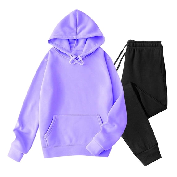 Havenre Men's 2 Piece Fleece Lined Hoodie Tracksuit Outfits Drawstring Long Sleeve Hooded Pullover Sweatshirt Elastic Waist Joggers Sweatpants Fashion 2025 Velvet Sweatsuit Set Mint Green S