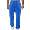 thumbnail image 1 of Havenre Men's Fuzzy Plush Pajama Pants, Sherpa Fleece Fluffy Pj Pants for Men, Thick Warm Winter Cozy Lounge Sleepwear Bottoms with Pockets Blue XXL, 1 of 10