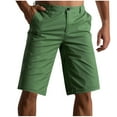 thumbnail image 1 of Havenre Men's Golf Dress Shorts Straight Leg Flat Front Lightweight Quick Dry Chino Casual Short Pants with Pockets Green L, 1 of 4