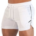 thumbnail image 1 of Havenre Men's Gym Workout Short,Lightweight Quick Dry Drawstring Elastic Waist Active Running Bodybuilding Shorts with Pockets White M, 1 of 3