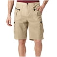 thumbnail image 1 of Havenre Men's Hiking Cargo Shorts Big and Tall Regular Fit Casual Quick Dry Golf Outdoor Work Tactical Shorts with Multi Pocket for Fishing Travel Khaki L, 1 of 6