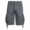 thumbnail image 1 of Havenre Men's Multi Pocket Zipper Cargo Shorts Big and Tall Regular Fit Casual Outdoor Hiking Loose Fit Twill Classic Short Pants Dark Gray XL, 1 of 7
