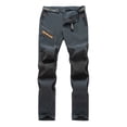 thumbnail image 1 of Havenre Men's Snow Ski Hiking Pants Casual Button High Waist Waterproof Winter Fleece Lined Pants Camping Skiing Ice Fishing Pants with Belt Gray#01 XXL, 1 of 3