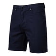 thumbnail image 1 of Havenre Men's Stretch Chino Short Slim Fit Casual Button Elastic Waist Flat Front Cargo Shorts Summer Cotton Straight Leg Work Shorts with Pocket Navy 28, 1 of 6