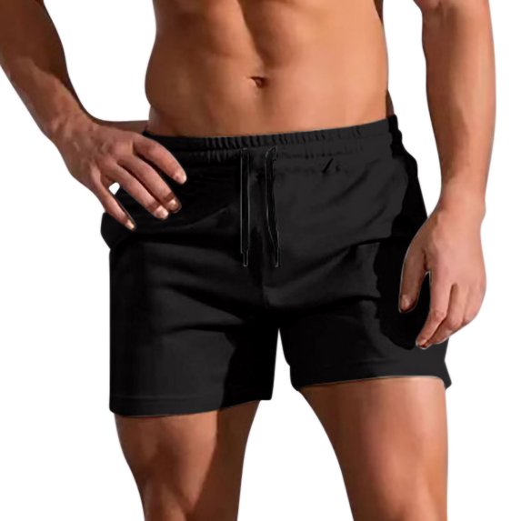 Havenre Men's Swim Trunk Swimwear Bathing Suit Swimsuit Board Beach Sport Short Lightweight Casual Drawstring Elasti Waist Athletic Shorts Black XL