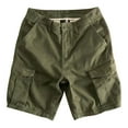 thumbnail image 1 of Havenre Mens Cargo Shorts Cotton Work Shorts Multi Pocket Casual Summer Workout Shorts Loose Fit Military Cargo Shorts with No Belt Green XL, 1 of 3
