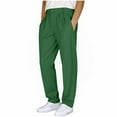 thumbnail image 1 of Havenre Mens Casual Suit Pants Classic Fit Wrinkle-Resistant Pleated Chino Pant Trendy Straight Leg Button Waist Pleat Front Dress Slacks with Pockets(Available in Big & Tall) Army Green XL, 1 of 6