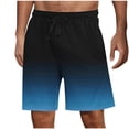 thumbnail image 1 of Havenre Mens Ombre Swim Trunks Lightweight Casual Tie Dye Gradient Color Drawstring Elastic Waist Beach Vacation Surfing Board Shorts with Pockets Navy XXXL, 1 of 5