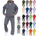 thumbnail image 1 of Havenre Sweatsuits for Men 2 Piece with Zipper Pockets Full Zip up Drawstring Long Sleeve Hoodie Jacket Pullover Sweatshirts Tracksuit Sets Jogging Sports Casual Hooded Sweat Suits, 1 of 8